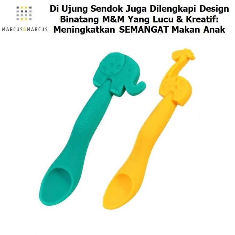 Marcus And Marcus Silicone Feeding Spoon