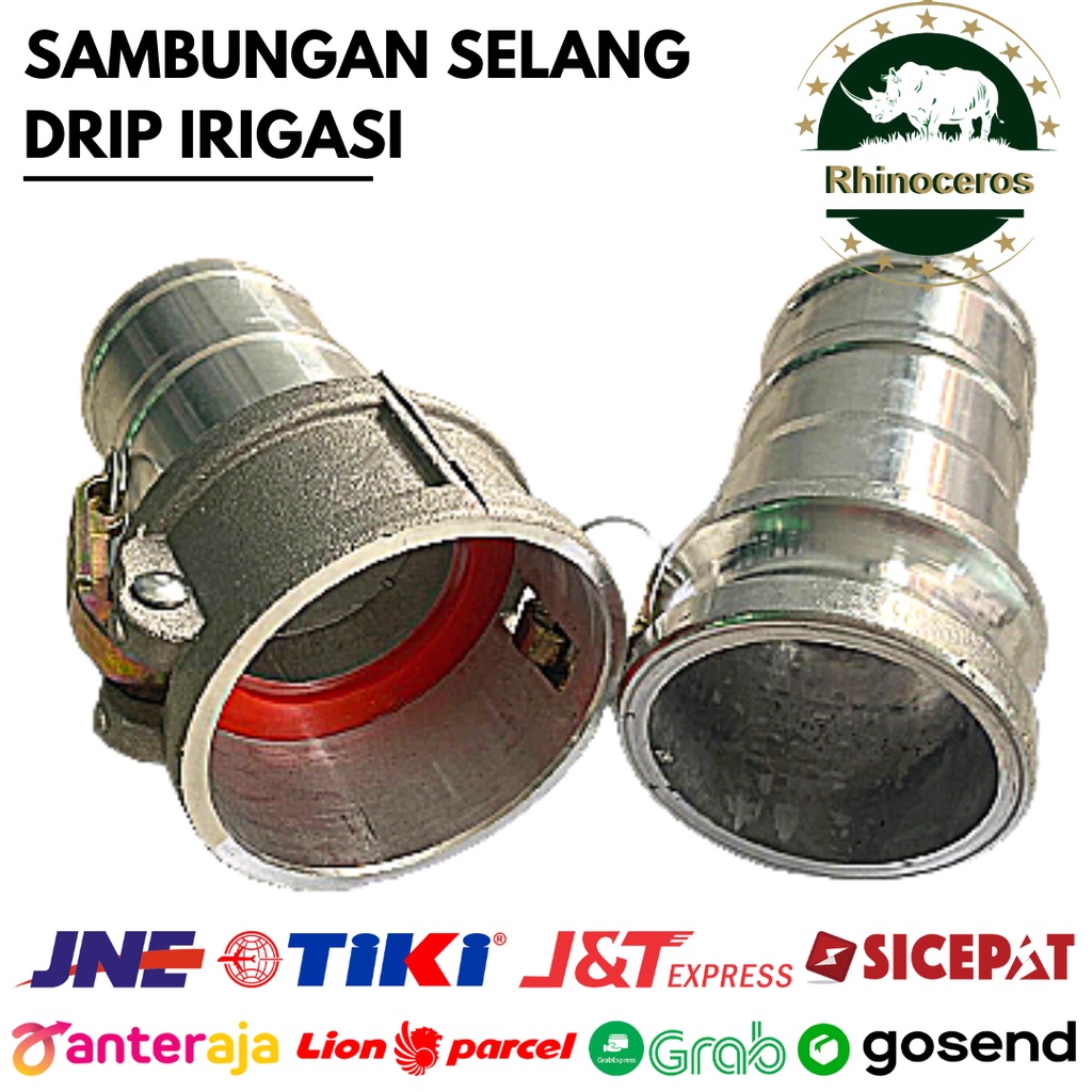 Sambungan Selang Drip Selang Irigasi Stainless 2 - 4 Inch