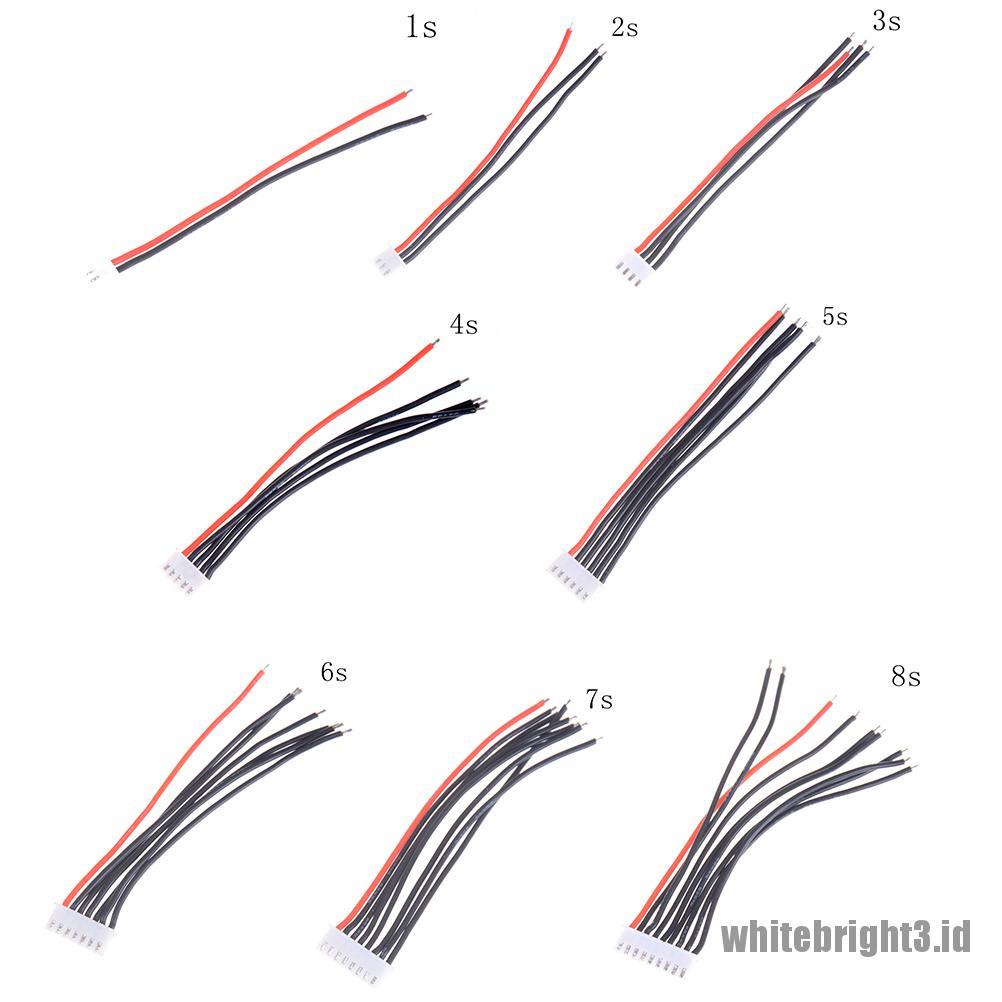 (white3) Kabel Charger Balance 2 / 3 / 4 / 5 / 6 / 7 / 8 / 9 / 10S 1P 22 AWG Bahan Silikon JST XH