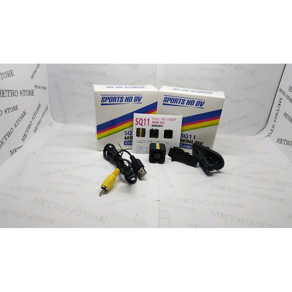 SPY CAM MINI DV SQ11 -  SPY CAMERA SQ11 Mini Camera Sport HD DV 1080P -  kamera CCTV mata-mata