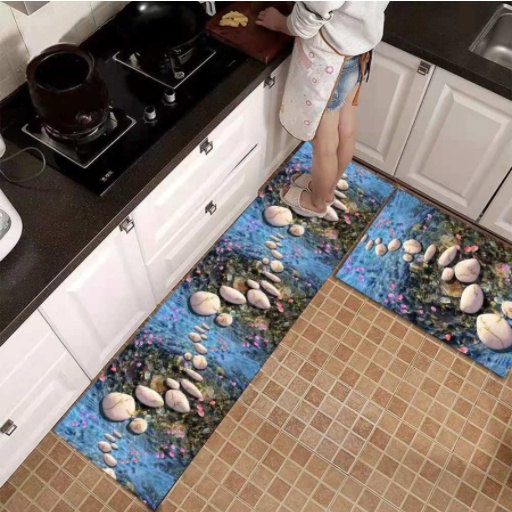 Keset 2 in 1 Door Mat Trendy Keset Dapur 2 in 1 Keset Kaki Dapur Kamar