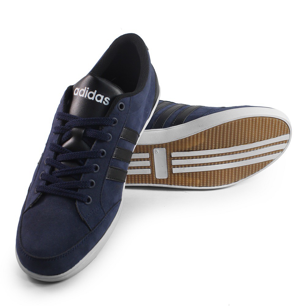 PROMO DISKON !! SEPATU ADIDAS NEO KAPLER NAVY BLUE KASUAL SNEAKERS PRIA MURAH BERTALI HENGOUT