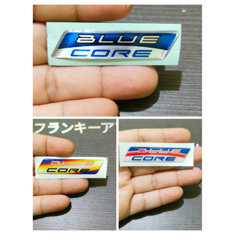 STICKER EMBLEM BLUE CORE TIMBUL COATING