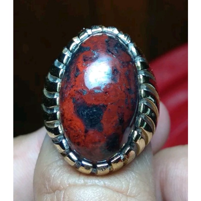 Natural Badar Besi Kebumen 19 bukan lumut pancawarna pirus