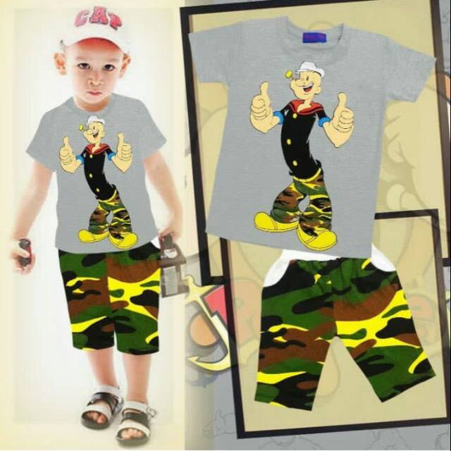 Setelan anak/LondonKids/Popeye army