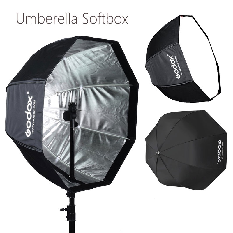 Godox Payung Octagonal Softbox Reflektor Flash 95 CM - SB-UBW - Black