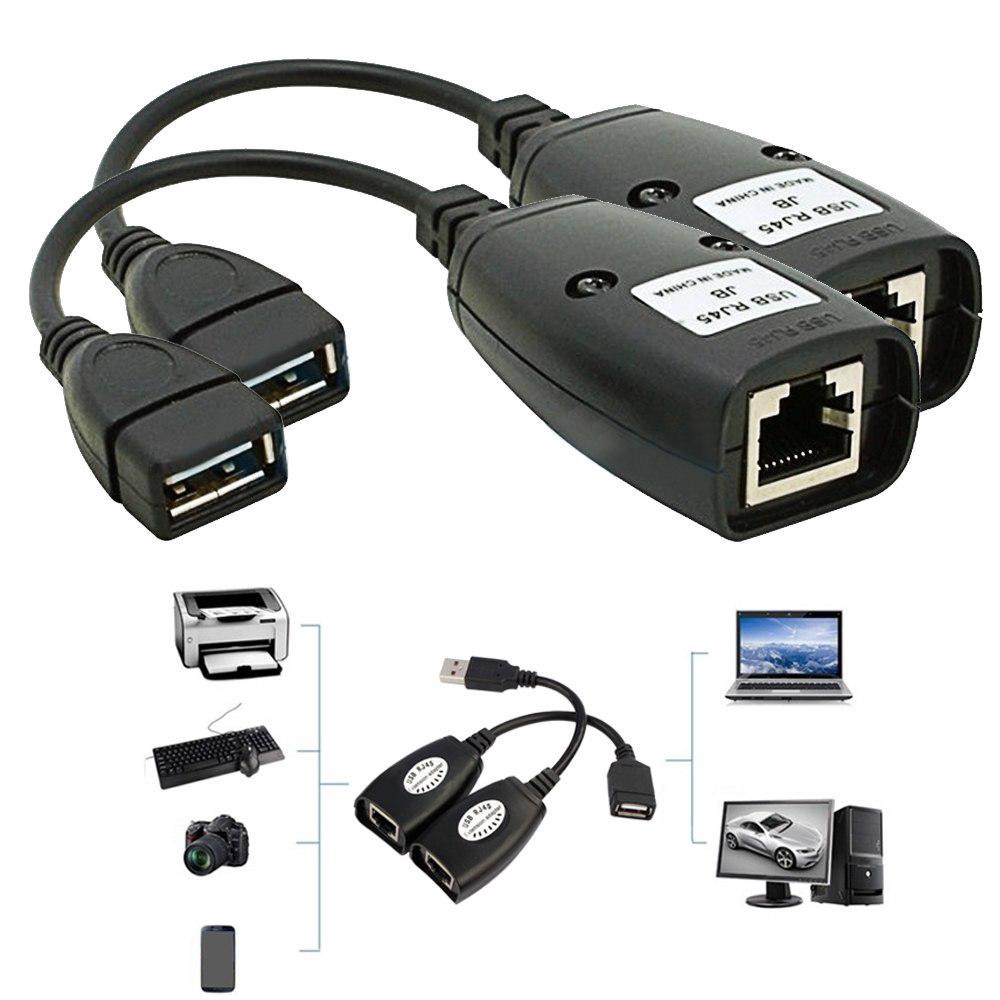 USB Extender 50 Meter (By Cabel Lan RJ45 Cat 5e/6e)