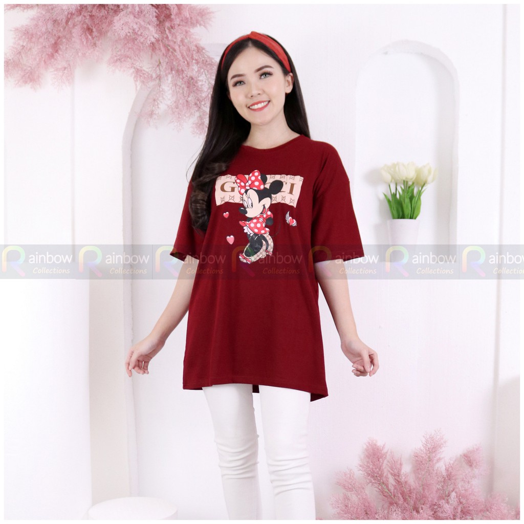 Kaos Jumbo / Atasan BIGSIZE (OVERSIZE) MOUSE Fit XXXL (Ld 106 CM)