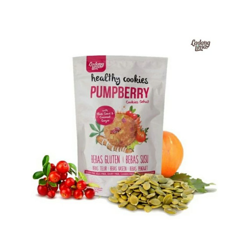 

Pumpberry Cookies Ladang Lima 180g Gluten Free