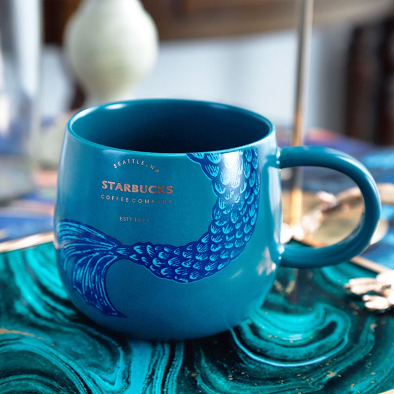 Tumbler Starbucks Mug Keramik Mug Kopi Motif Mermaid Starbucks