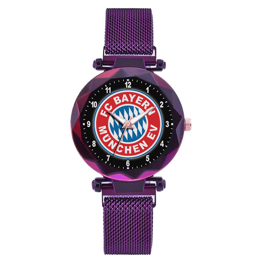 Jam Tangan Wanita Custom - BAYERN MUNCHEN 1 Free Box &amp; Batre Cadangan