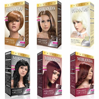 MIRANDA Permanent Hair Color Premium Cat Warna Pewarna Rambut | Shopee