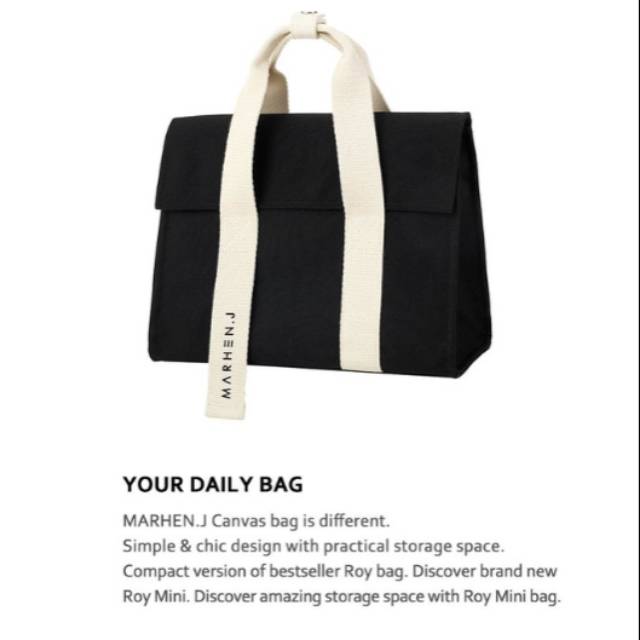 Tas Marhen J Roy Black/ All Black/ neutral 100% ORIGINAL SALE