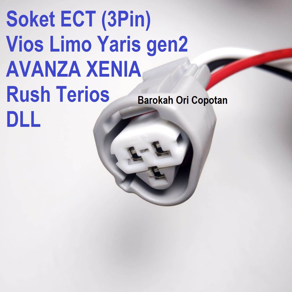 Soket Sensor ECT EAT Switch temperatur toyota vios avanza xenia terios Sensor socket 3pin 3kabel 3 p