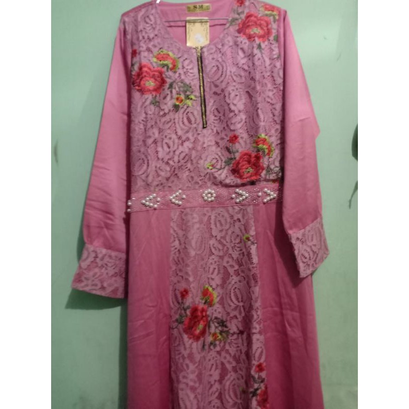 gamis brokat busui