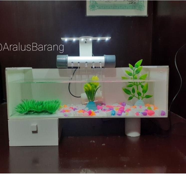Harga Murah.. Aquarium Mini Fullset Dengan Pompa Dan Filter / Aquarium Akrilik Fullset / Aquarium / 