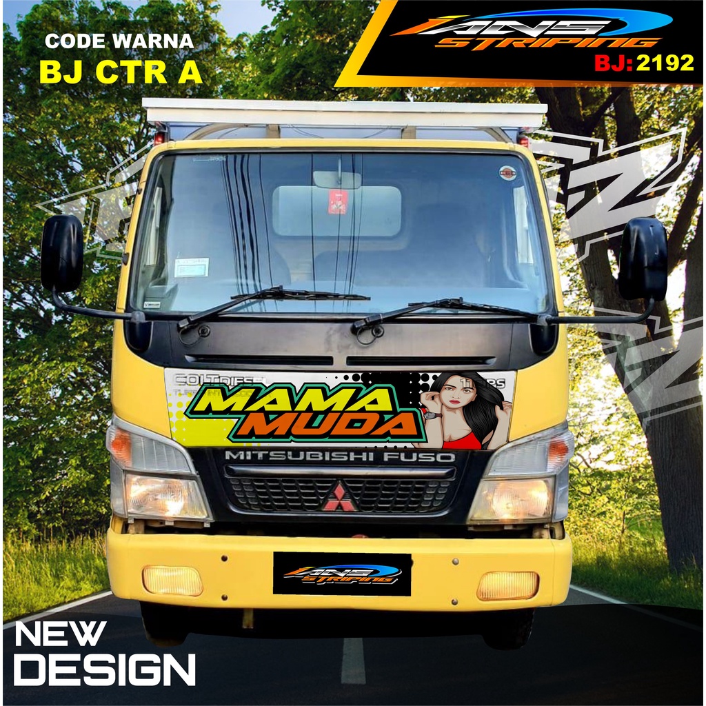 STICKER VARIASI KAP DEPAN TRUK FUSO / STIKER KABIN TRUK RAGASA,UMPLUNG / STIKER KAP CUP DEPAN TRUK DINA,FUSO