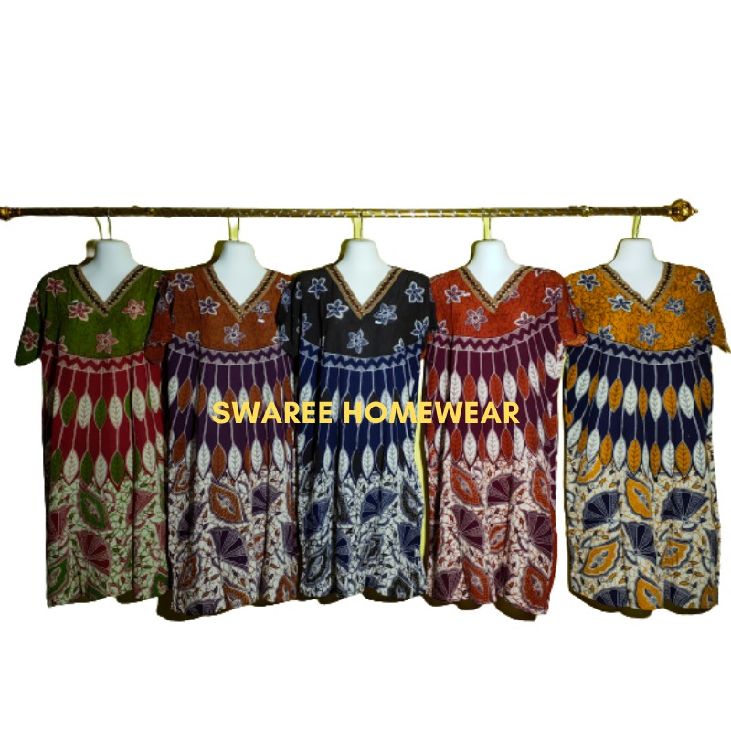 Daster Batik Murah Baju Batik Wanita Rayon Lengan Pendek Bisa Pilih Warna