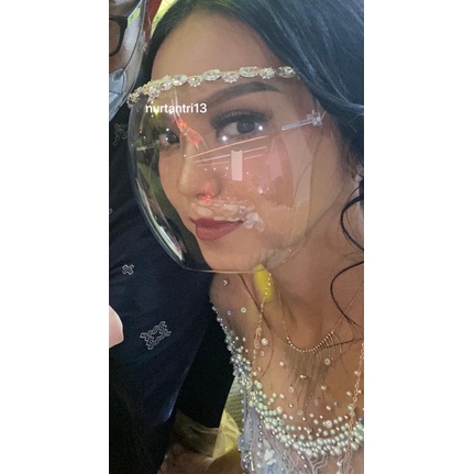 face shield akrilik acrylic nikah wedding