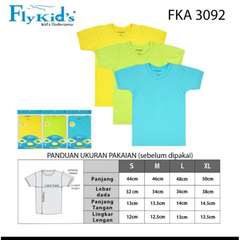 Fly Kids/kaos Anak Laki Laki FKA 3092