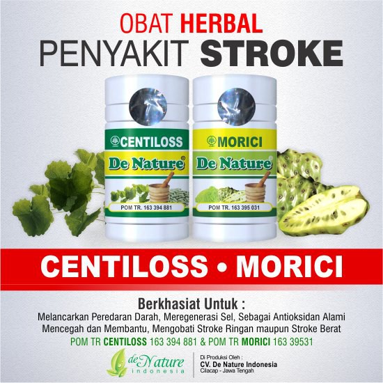 

Obat Stroke Herbal Centiloss Morici De Nature Garansi Asli 100%