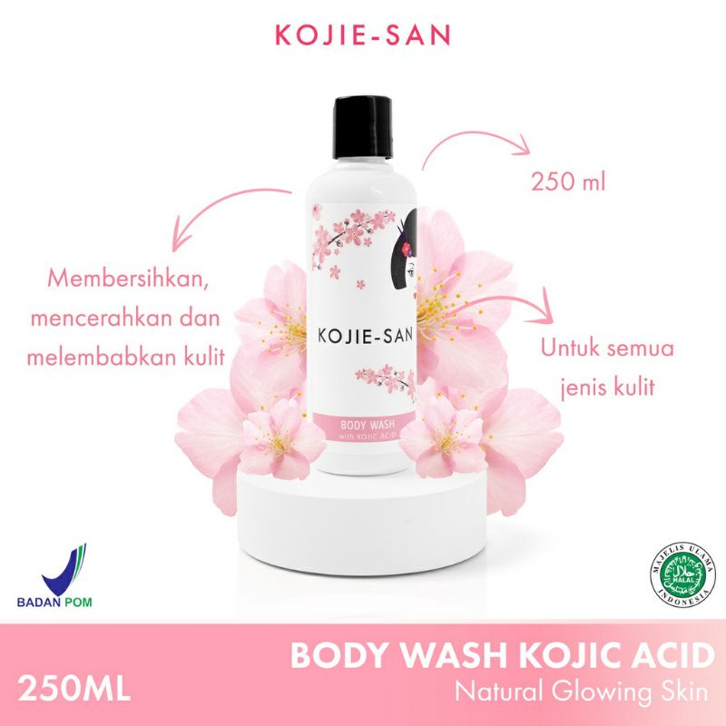 KOJIE SAN BODY WASH GOAT MILK/KOJIC 250ML [𝗕𝗣𝗢𝗠]