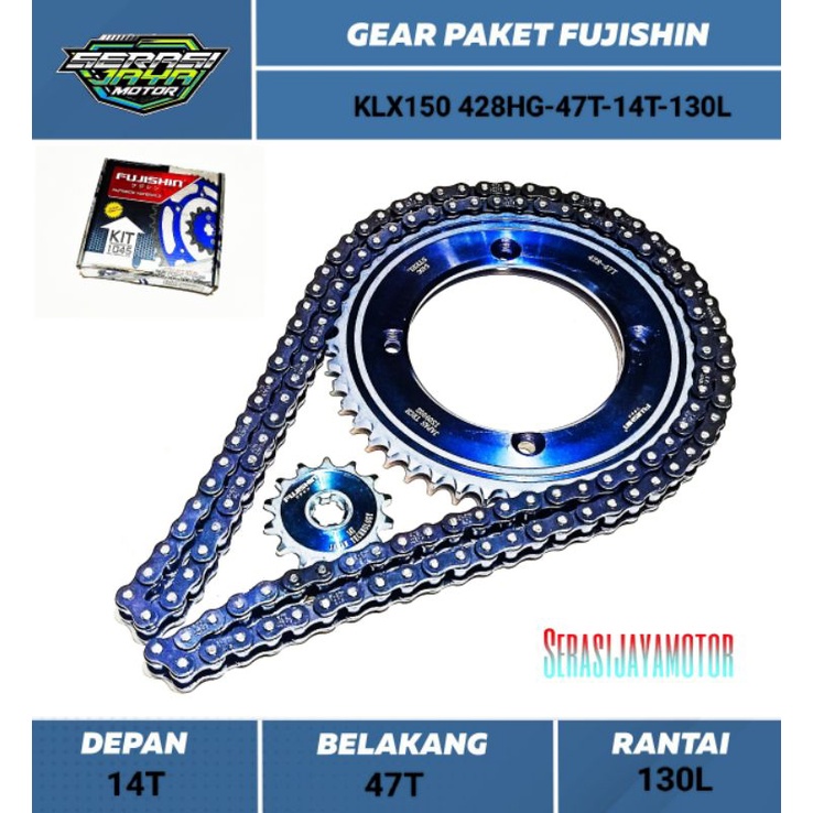 Fujishin GEAR PAKET KLX150 Trail (428HG-47T-14T-130L)