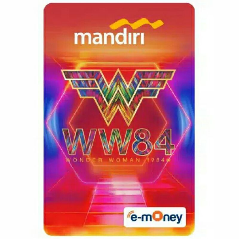 Mandiri e-Money - WONDER WOMAN /Wonderwoman ORI /Like eTOLL Tapcash Flazz or Brizzi