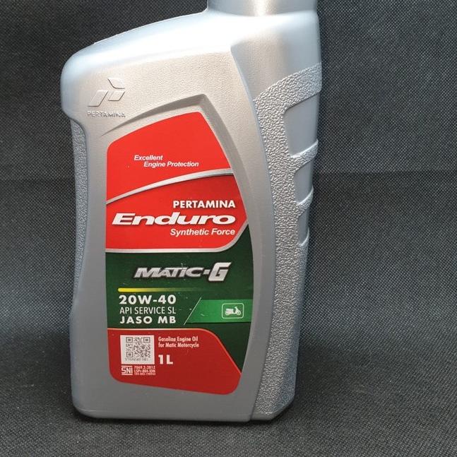 oli motor enduro matic-g 20w-40 api sl jaso 1 liter -66456