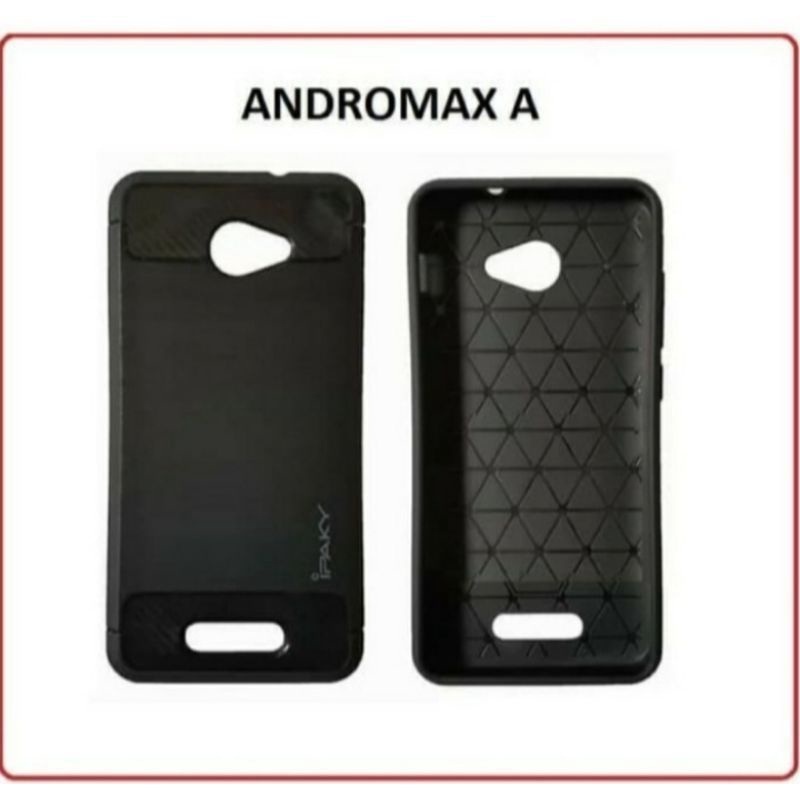 Softcase Slim Fit Carbon Andromax A - UA