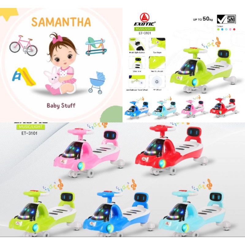 MAINAN ANAK SWING CAR EXOTIC ET 3101