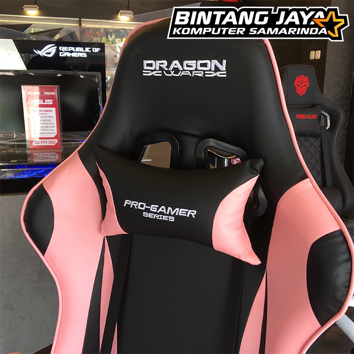 Kursi Gaming / Gaming Chair DRAGON WAR GC-005 - HITAM-PINK