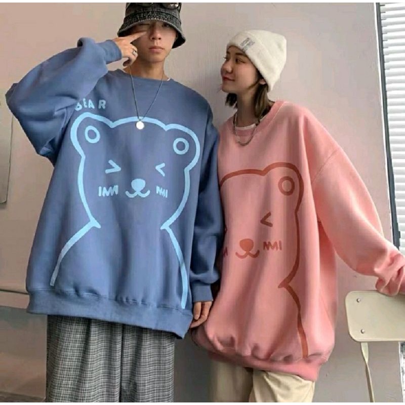 promo sweater oversize xxl / sweater big size wanita / SWEATER BIG BEAR XXL
