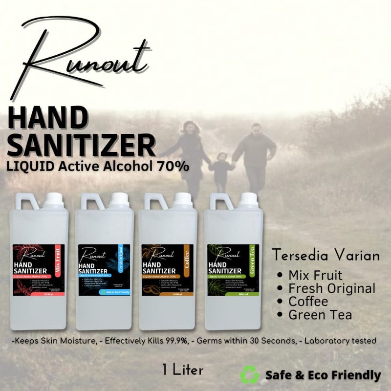 Hand Sanitizer 1 Liter / Liquid / Cair / RUNOUT / Mix Fruit | Coffee | Green Tea | Refill