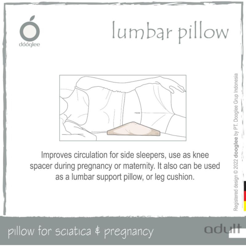 Lumbar Pillow by Dooglee bantal teraphy saraf kejepit