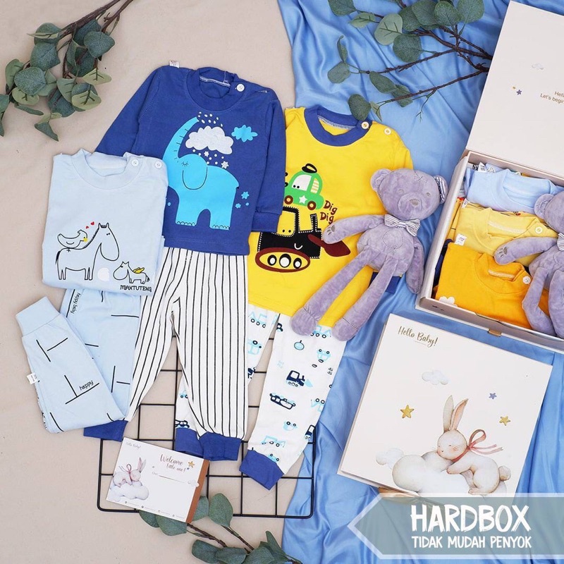 LIO038 Boys/ Girls 9 in 1 Baby Hampers Premium 0-18 months/ Piyama bayi / Kado hadiah bayi/ baby ...