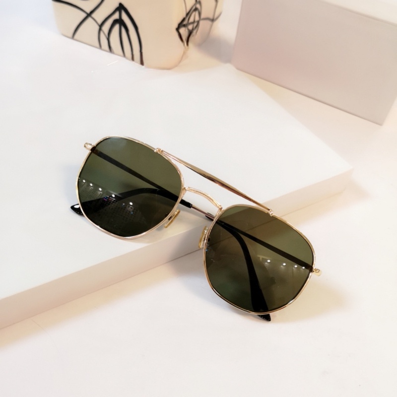 (YUZHU) Kacamata Hitam Aviator Frame Metal Bentuk Kotak Gaya Klasik Untuk Wanita