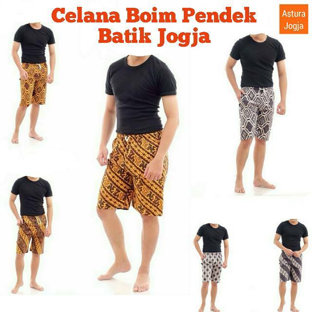  Celana  batik  pendek DEWASA celana  boim Shopee Indonesia