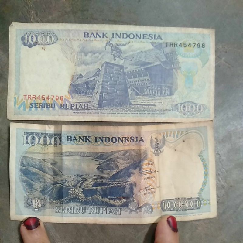 

Uang kertas rupiah asli