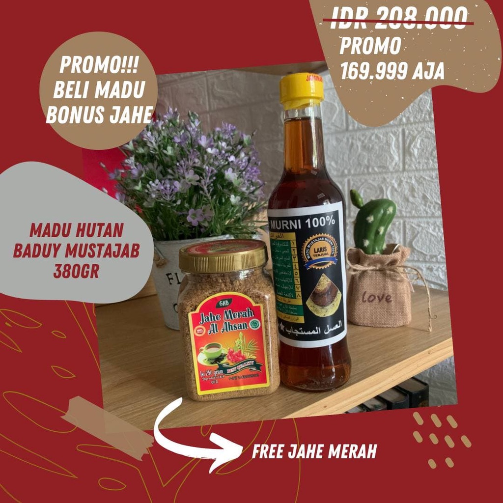 

Madu Hutan Baduy Mustajab 380 gram - Bonus Jahe Merah Al Ahsan