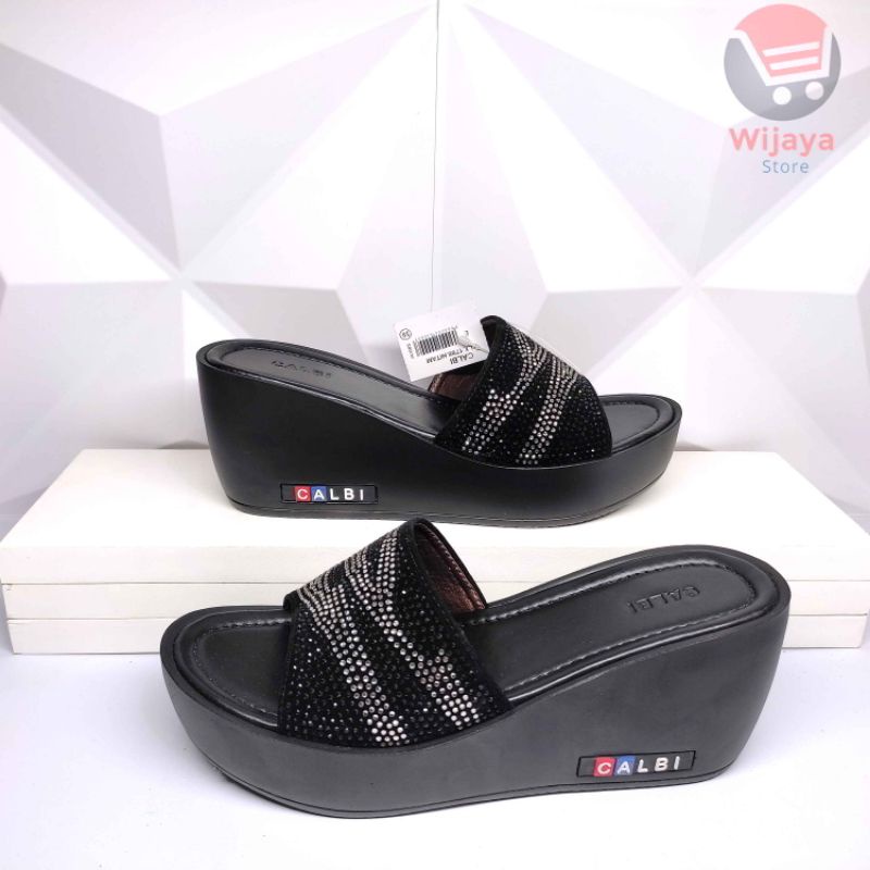 CALBI KLX - SANDAL WANITA CALBI ORIGINAL / SENDAL PESTA FASHION WEDGES TRENDY CEWEK PEREMPUAN DEWASA