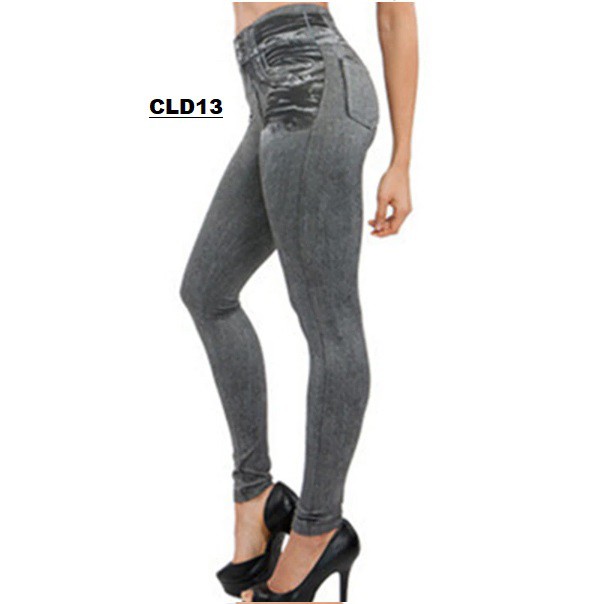 Celana Jeans Printed High Waist Legging CLD