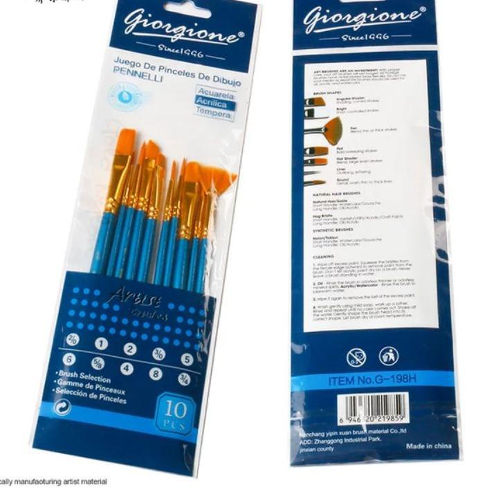 

UTS♣ giorgione brush set 10pcs G-198H Pasti Laris