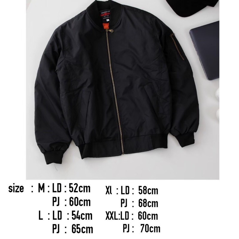 Jaket Bomber Polos Premium Distro