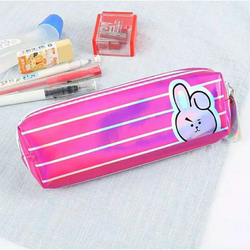 {SAP•HOME} KOTAK PENSIL MOTIF BTS BT21 KARAKTER MIKA LUCU UNIK / KOTAK PULPEN / TEMPAT ALAT TULIS-10