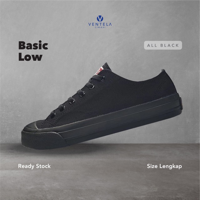 Ventela Basic Low All Black