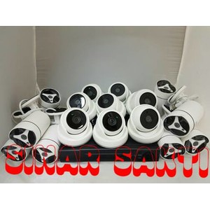 Paket Camera Cctv 5mp16CH 16 Camera Full hd 1080p  ( Komplit Tinggal Pasang )MURAH