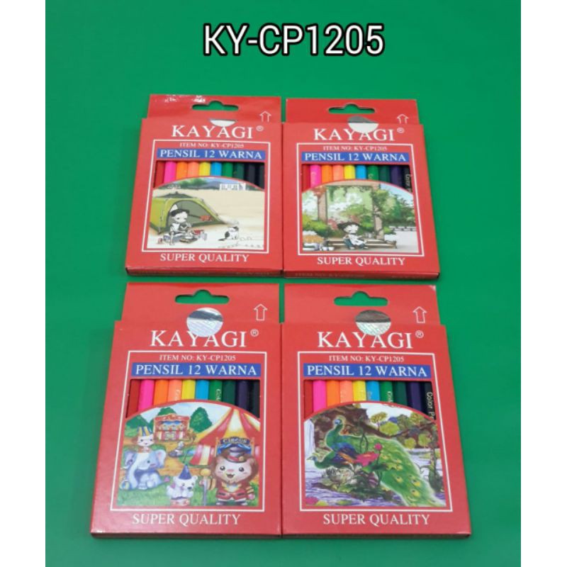 

Pensil 12 warna kayagi dus KY-CP1205 Pendek