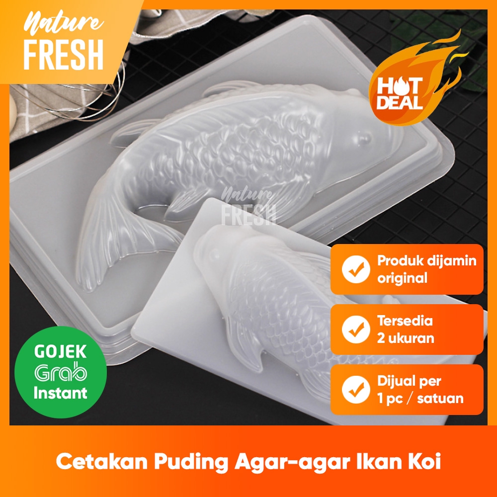 Cetakan Agar-agar Ikan Koi Mas Loyang Puding Ikan Koi Cetakan Puding Ikan Cetakan Jelly Jeli Ikan