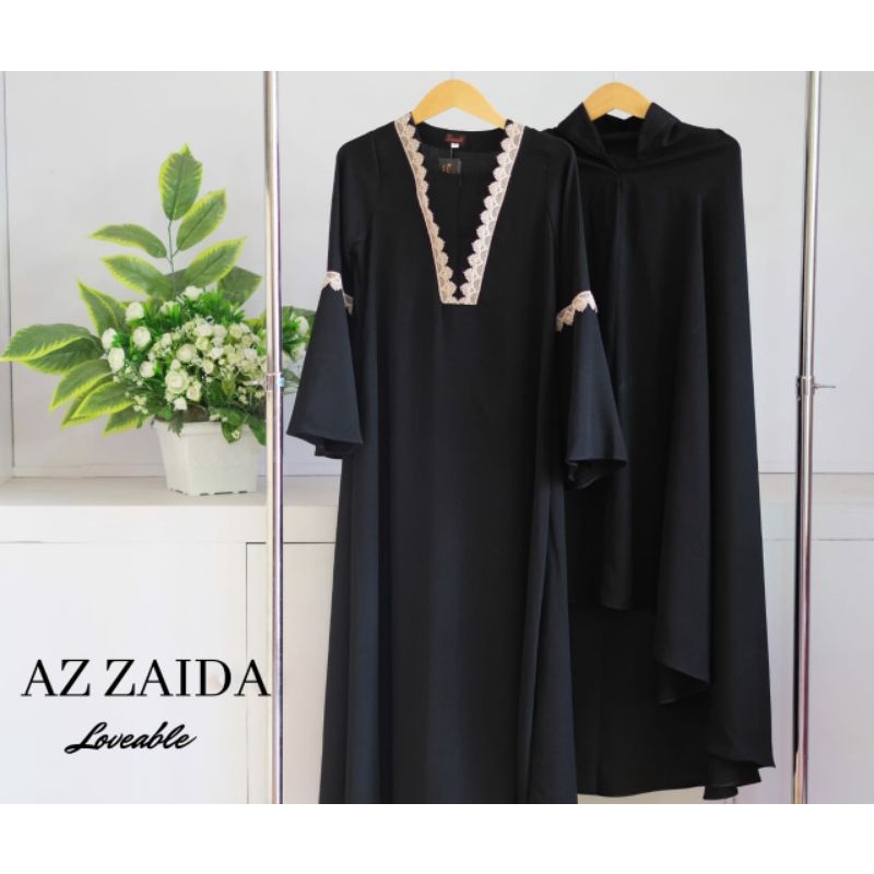 Gamis Terbaru Gamis Hitam Gamis Polos Gamis Syar'i Gamis Premium Gamis Dewasa Az Zaida By Loveable